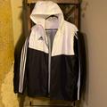 Adidas Jackets & Coats | Adidas Black And White Windbreaker | Color: Black/White | Size: M