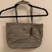 Coach Bags | Coach Grey Leather Tote Bag | Color: Gray/Silver | Size: Os