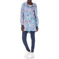 Joules Women's Golightly Waterproof Coat, Blue Stripe Floral, 12