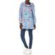 Joules Women's Golightly Waterproof Coat, Blue Stripe Floral, 12