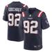 Men's Nike Davon Godchaux Navy New England Patriots Game Jersey