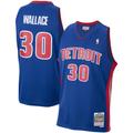 "Maillot Swingman Mitchell & Ness Rasheed Wallace Royal Detroit Pistons 2003/04 pour hommes - Homme Taille: S"