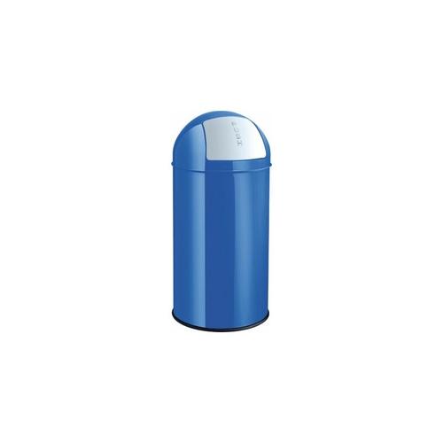 Push-Abfallbehälter | 50 l | Blau Helit Abfallbehälter für Büro Abfallbehälter - Farbe