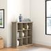 Lark Manor™ Amarissa 44.6" H x 43.25" W Solid Wood Cube Bookcase Wood in Gray | 44.6 H x 43.25 W x 15 D in | Wayfair
