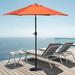 Sol 72 Outdoor™ Bohon 7'6 Market Umbrella Metal in Orange | 89.37 H x 90 W x 90 D in | Wayfair AE9D30223EB24130883EE02450D3238D