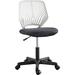 The Twillery Co.® Rubin Mesh Task Chair Upholstered/Mesh in Gray/Brown | 36.5 H x 22 W x 20 D in | Wayfair F046E020AEF24A2A8AFCA60BA23817F9