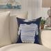 Beachcrest Home™ Aksel Captain Shirt Print Outdoor Square Pillow Cover & Insert Polyester/Polyfill blend in Blue/Navy | 20 H x 20 W x 7 D in | Wayfair