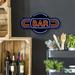 Lark Manor™ Bar LED Neon Sign in Black/Blue/Yellow | 10 H x 19 W x 1.75 D in | Wayfair FD1673D7906A42858904D370D901CBBF