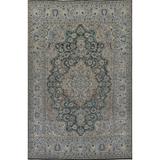 Traditional Distressed Kashan Persian Area Rug Handmade Wool Carpet - 6'8" x 9'5"