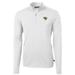 Men's Cutter & Buck White Jacksonville Jaguars Virtue Eco Pique Recycled Quarter-Zip Pullover Jacket