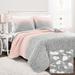 Lush Decor Glitter Ombre Metallic Print Quilt Set