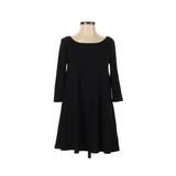 Leith Casual Dress - A-Line: Black Solid Dresses - Women's Size X-Small