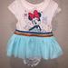 Disney One Pieces | Disney Minnie Mouse Tutu Bodysuit For Baby 12-18 Months | Color: Blue/White | Size: 12-18mb