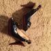 Michael Kors Shoes | Michael Kors Black Embossed Open Toe Heelssize 8 | Color: Black | Size: 8
