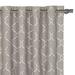 Eastern Accents Theodore Emboidery Viscose Geometric Room Darkening Grommet Single Curtain Panel Rayon in Gray | 108 H in | Wayfair 7V8-CUC-196-GR