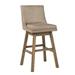 Gracie Oaks Chadbourn Extra Tall Stool Wood/Upholstered in Brown | 30.25 H x 19 W x 21 D in | Wayfair D0B796D6A58644149476C1C4F784F73A