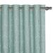 Eastern Accents Theodore Emboidery Viscose Geometric Room Darkening Grommet Single Curtain Panel Rayon in Green/Blue | 120 H in | Wayfair