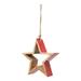 The Holiday Aisle® Star w/ Enameled Edge Holiday Shaped Ornament Wood in Red | 7.75 H x 4.75 W x 2.25 D in | Wayfair