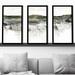 Brayden Studio® River Flow by Carol Robinson - 3 Piece Picture Frame Painting Plastic/Acrylic in Black/Gray/Green | 25.5 H x 40.5 W x 1 D in | Wayfair
