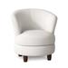 Barrel Chair - Mercury Row® Renard 32" W Swivel Barrel Chair Other Performance Fabrics in Brown/Red | 33 H x 32 W x 30.25 D in | Wayfair