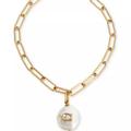 Coach Jewelry | Coach Signature C Freshwater Coin-Pearl Bracelet | Color: Gold/White | Size: Os