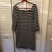 J. Crew Dresses | J Crew Black-White Striped Dress, 3/4 Sleeve, 8 | Color: Black/White | Size: 8