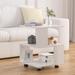 Tatami Magic Cube Nightstands with Classic Modern 2-Tier Rectangle Hollow Design.