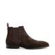 Dune Mens MANTLE Almond-Toe Chelsea Boots Size UK 11 Flat Heel Suede