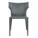 Adoro (Single) Mid-century Modern Wingback Leather Stackable Dining Chair