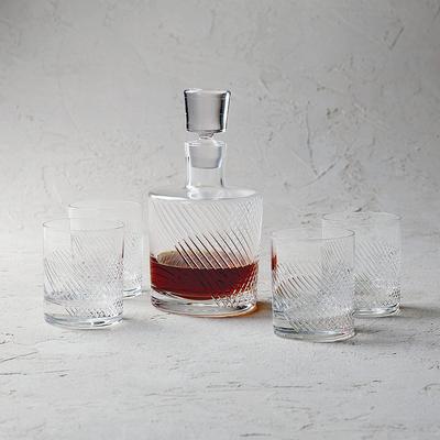 5-piece Bourbon Street Whiskey Decanter Set - Frontgate