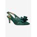 Women's Yazmine Slingback Pump by J. Renee in Green (Size 9 M)