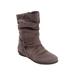 Extra Wide Width Women's The Ezra Boot by Comfortview in Grey (Size 9 WW)