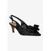 Wide Width Women's Yazmine Slingback Pump by J. Renee in Black (Size 9 W)