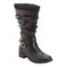 Women's The Eden Wide Calf Boot by Comfortview in Black (Size 11 M)