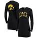 Women's Gameday Couture Black Iowa Hawkeyes 2-Hit Sweatshirt Mini Dress