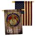 Angeleno Heritage 2-Sided Polyester 40 x 28 in. House Flag in Blue/Red/Yellow | 40 H x 28 W in | Wayfair AH-MI-HP-137083-IP-BOAA-D-US20-MC