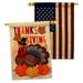 Angeleno Heritage Thanksgiving Turkey 2-Sided Polyester 40 x 28 in. House Flag in Brown/Orange/Yellow | 40 H x 28 W in | Wayfair