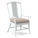 Braxton Culler Drury Lane Slat Back Dining Arm Chair Upholstered/Wicker/Rattan in Gray/White/Black | 39 H x 25 W x 25 D in | Wayfair