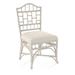 Braxton Culler Chippendale Side Dining Chair Upholstered/Wicker/Rattan in Green/Blue/White | 40 H x 22 W x 25 D in | Wayfair