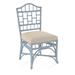 Braxton Culler Chippendale Side Dining Chair Upholstered/Wicker/Rattan in Blue | 40 H x 22 W x 25 D in | Wayfair 970-028/0638-66/SEAGLASS