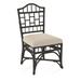 Braxton Culler Chippendale Side Dining Chair Upholstered/Wicker/Rattan in Orange/Green/Gray | 40 H x 22 W x 25 D in | Wayfair