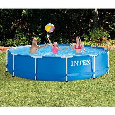 Intex 12Ft x 30In Swimming Pool & Intex 530 GPH Pool Cartridge Filter Pump in Gray | 38.1 H x 14.1 W x 12 D in | Wayfair 28210EH + 28603EG