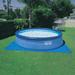 Intex 15' x 42" Inflatable Swimming Pool w/pool set & Intex 15-Ft Pool Cover in Gray, Size 19.0 H x 15.0 W in | Wayfair 26165EH + 29023E