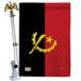 Breeze Decor 2-Sided Polyester 40 x 28 in. Flag Set in Black/Red | 40 H x 28 W in | Wayfair BD-CY-HS-108286-IP-BO-02-D-US15-BD