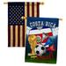 Ornament Collection 2-Sided Polyester 40 x 28 in. House Flag in Blue/Green/Red | 40 H x 28 W in | Wayfair OC-SP-HP-192091-IP-BOAA-D-US18-OC