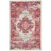 Pink 22 x 0.5 in Area Rug - Mercury Row® Abbate Oriental Ivory/Indoor Area Rug Plastic | 22 W x 0.5 D in | Wayfair MCRW6632 43863451