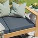 Sand & Stable™ Outdoor Seat Cushion Polyester in Green/Gray/Blue | 4 H x 21 W in | Wayfair EBBBAFF856854714A1F353CCF8B24BCD