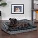 FurHaven Plush & Diamond Décor Comfy Couch Pet Bed Polyester in Gray | 6.25 H x 30 W x 20 D in | Wayfair 86336257