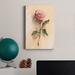 Winston Porter Painterly Rose Study II - Wrapped Canvas Print Canvas, Solid Wood in Blue/Green/Indigo | 12 H x 8 W x 1 D in | Wayfair