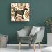 The Holiday Aisle® Bee & Bee II by Katie Pertiet - Wrapped Canvas Graphic Art Canvas in Black/Brown/Green | 14 H x 14 W x 2 D in | Wayfair